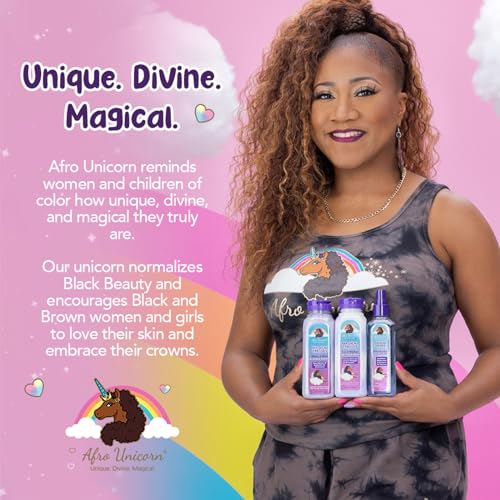 MAGICAL TRESSES by Afro Unicorn - Frizzie Free & Shine Curl Refresher - Redefining, Moisturizing, and Restoring Spray for All Textures, 8 fl oz