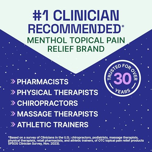 Biofreeze Overnight Gel Pain Relief, Knee & Lower Back Pain Relief, Arthritis Pain Reliever, Neck Pain Relief, Cooling Joint Pain Relief, FSA/HSA Eligible, Lavender Scented Menthol Gel 3 Fl Oz