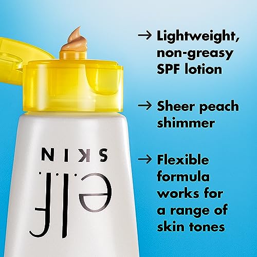 e.l.f. SKIN Suntouchable Whoa Glow SPF 30, Sunscreen & Makeup Primer For A Glowy Finish, Made With Hyaluronic Acid, Vegan & Cruelty-Free, Packaging May Vary, Sunburst