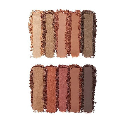e.l.f. Perfect 10 Eyeshadow Palette, Ten Ultra-pigmented Shimmer & Matte Rose Gold Shades, Blendable Formula, Vegan & Cruelty-free, Rose Gold Sunset