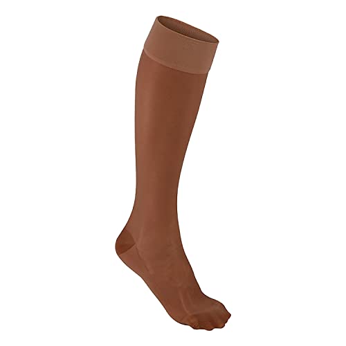 FUTURO Ultra Sheer Knee Highs for Women, Nude, 71060EN, Medium, Moderate (15-20 mm/Hg)