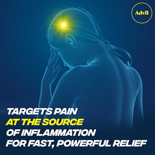 Advil Pain Reliever and Fever Reducer, Ibuprofen 200mg for Pain Relief - 24 Coated Tablets