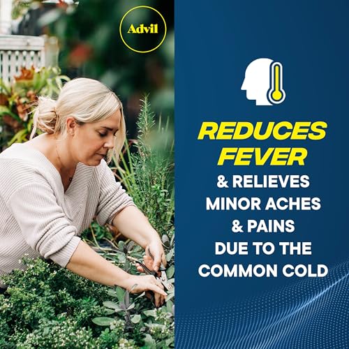 Advil Pain Reliever and Fever Reducer, Ibuprofen 200mg for Pain Relief - 24 Coated Tablets