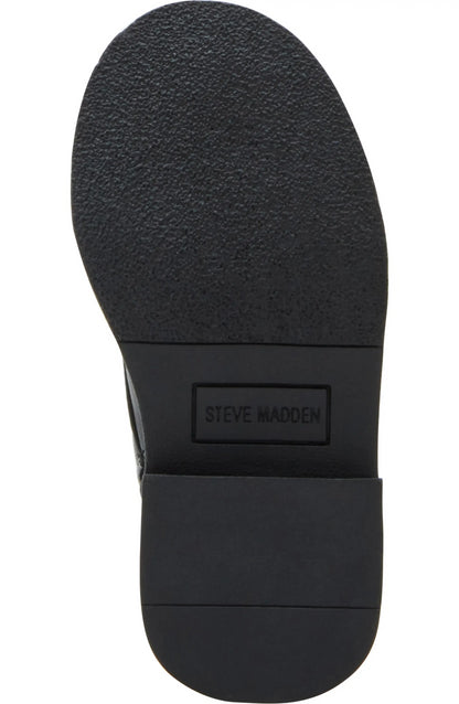 Steve Madden Girls Leader Patches Combat Boot, Black, 8 Little Kid