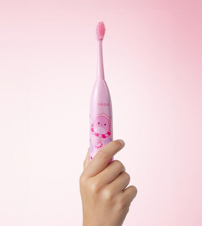 ORDO Squishmallows Toothbrush, Sonic Battery Toothbrushes for Kids, Soft Bristles, Extra Brush Head Inc, Gift for Kids Aged 4 Years and Up, Battery Included, Auggie
