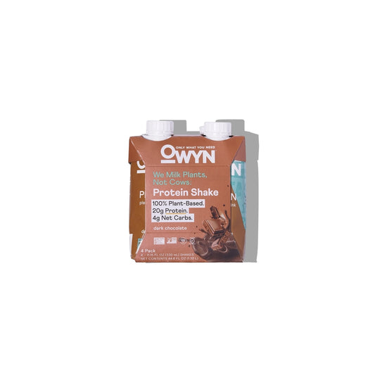 OWYN Dark Chocolate Plant Based Protein Shake 4pk, 11.15 FZ