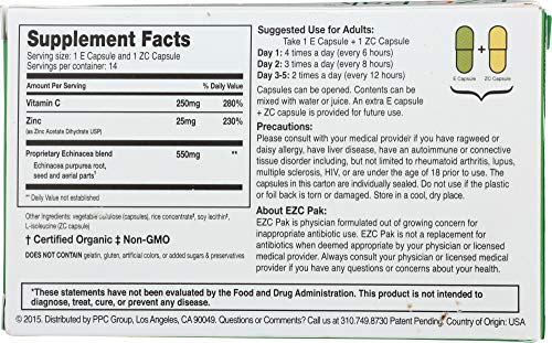 EZC Pak 5-Day Tapered Immune Support Capsules - 28 ct