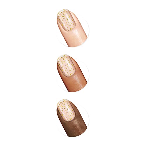 Sally Hansen Miracle Gel™, Sunken Treasure, Long Lasting, Gel-Like Formula, No UV Lamp Needed, Gold Glitter Nail Polish