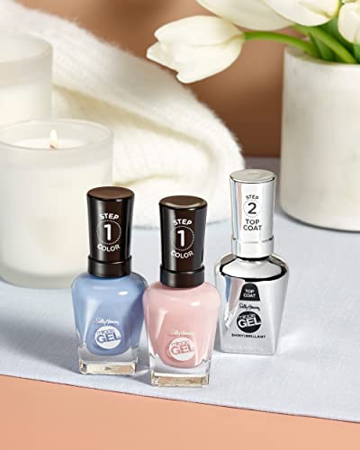 Sally Hansen Miracle Gel™, Cozy Chic Blanket Statemint, Long Lasting, Gel-Like Formula, No UV Lamp Needed, Green Nail Polish
