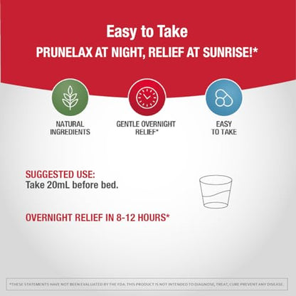 Prunelax Ciruelax Regular Strength Liquid Laxative - Gentle Relief for Occasional Constipation, Made with Natural Senna, Predictable Relief, Gluten-Free, Works in just 8 to 12 Hours - 4.05 fl oz
