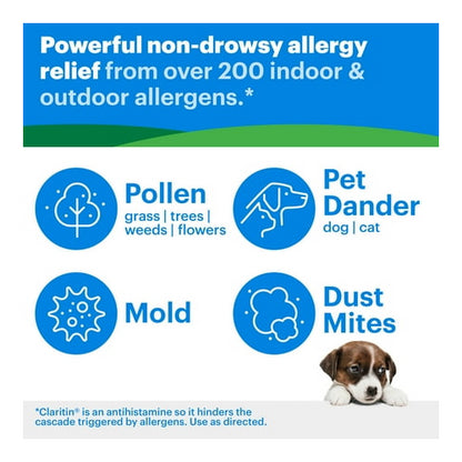 Claritin 24 Hour Non-Drowsy Loratadine Antihistamine Allergy Relief Medicine, Cooling Honey Syrup, 5 mg, 2.7 oz