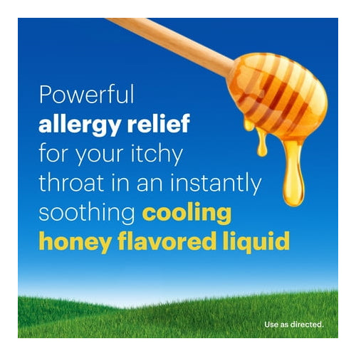 Claritin 24 Hour Non-Drowsy Loratadine Antihistamine Allergy Relief Medicine, Cooling Honey Syrup, 5 mg, 2.7 oz