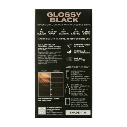 NO BLEACH LONDON, GLOSSY BLACK PERMANENT KIT