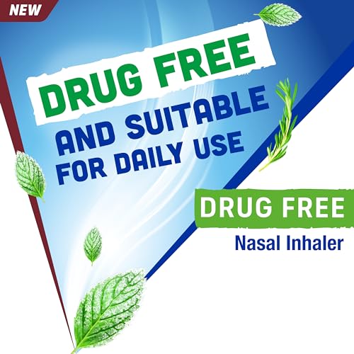 Afrin New Vapor Burst, On-The-Go Daily Inhaler, 100% Drug Free, Infused with Natural Eucalyptol, Rosemary Oil, and Menthol 0.8 mL