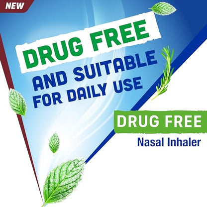 Afrin New Vapor Burst, On-The-Go Daily Inhaler, 100% Drug Free, Infused with Natural Eucalyptol, Rosemary Oil, and Menthol 0.8 mL