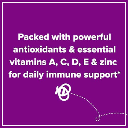 Zarbee's Elderberry Gummies for Kids with Vitamin C; Zinc & Elderberry; Daily Childrens Immune Support Vitamins Gummy for Children Ages 2 and Up; Natural Berry Flavor; 21 Count