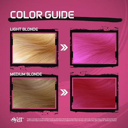 Splat | Complete Kit | Hair Dye | Semi-Permanent | Long Lasting | Vegan and Cruelty-Free (Pink Chameleon)