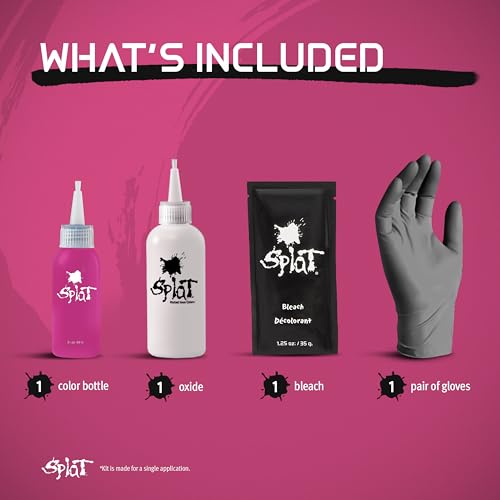 Splat | Complete Kit | Hair Dye | Semi-Permanent | Long Lasting | Vegan and Cruelty-Free (Pink Chameleon)