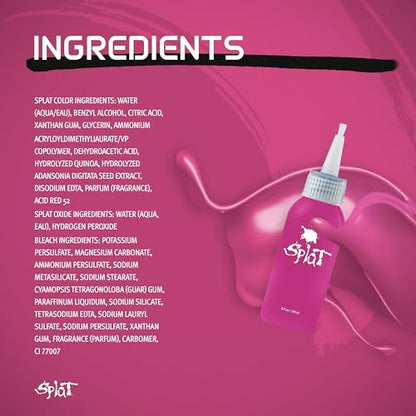 Splat | Complete Kit | Hair Dye | Semi-Permanent | Long Lasting | Vegan and Cruelty-Free (Pink Chameleon)