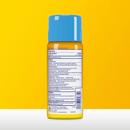 Aspercreme Lidocaine Dry Spray Soothes Aggravated Nerves, Numbing Topical Pain Relief Spray with Max-Strength 4% Lidocaine Sprays at Any Angle, 4 Oz.