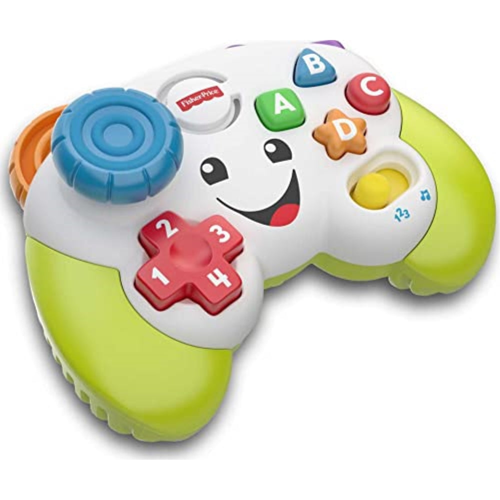 Fisher-Price Baby & Toddler Toy Laugh & Learn Game & Learn Controller with Music & Lights for Early Pretend Play Infants Ages 6+ Months