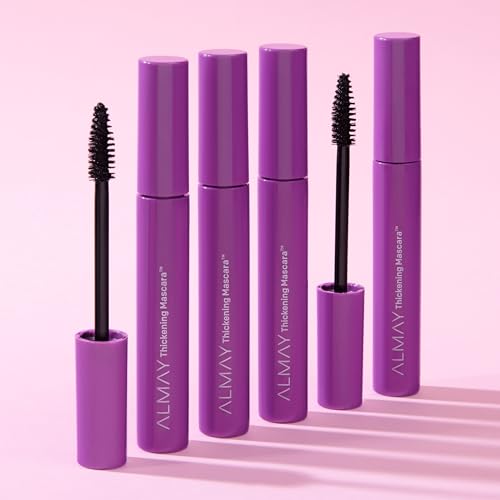 Almay Mascara, Thickening, Volume & Length Eye Makeup with Aloe and Vitamin B5, Hypoallergenic-Fragrance Free, Ophthalmologist Tested, 402 Black (Pack of 1)