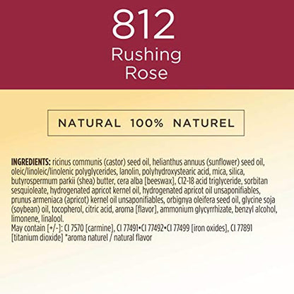 Burt's Bees 100% Natural Glossy Liquid Lipstick, Rushing Rose, 1 Tube