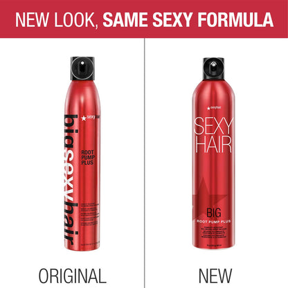 SexyHair Big Root Pump Plus Volumizing Spray Mousse, 10 Oz | Volume with High Hold | Up to 72 Hour Humidity Resistance