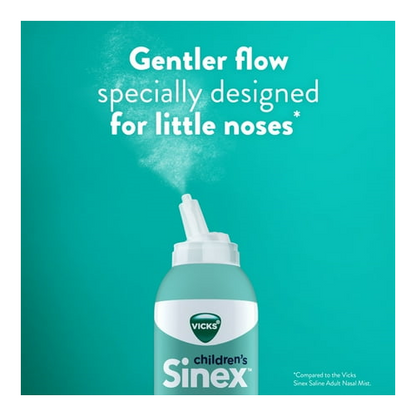 Vicks Sinex Children's Saline Nasal Spray, Drug-Free Nasal Decongestant for Kids Sinus Relief, 5 oz