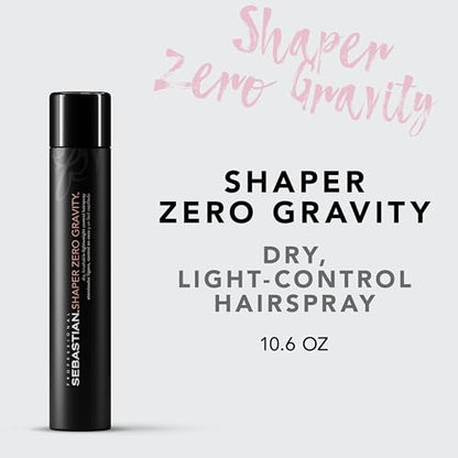 Sebastian Professional Shaper Zero Gravity Hairspray | Brushable-Lightweight, Flexible Hold | 10.6 oz