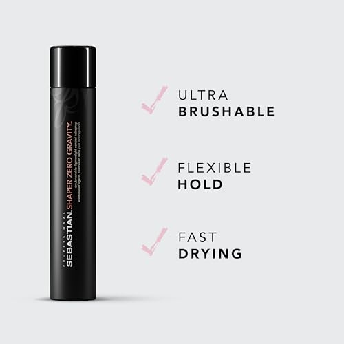 Sebastian Professional Shaper Zero Gravity Hairspray | Brushable-Lightweight, Flexible Hold | 10.6 oz