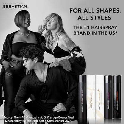 Sebastian Professional Shaper Zero Gravity Hairspray | Brushable-Lightweight, Flexible Hold | 10.6 oz