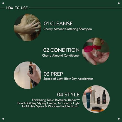 Aveda Cherry Almond Softening Shampoo | Gentle Daily Shampoo | for Normal to Dry Hair | 97% Naturally Derived* | Silicone Free | Iconic Cherry Almond Aroma of Tonka, Orange, Ylang Ylang, 8.5 Fl Oz