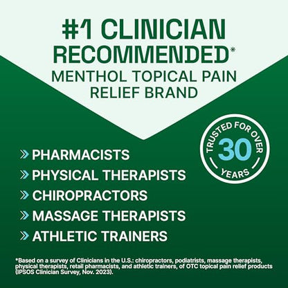 Biofreeze Menthol Pain Relieving Foam 3 FL OZ For Pain Relief Of Sore Muscles, Arthritis, Simple Backaches, And Joint Pain. Fast Drying, Lightweight, Powerful Topical Pain Reliever (Package May Vary)