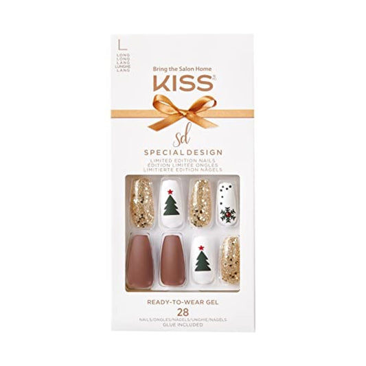 KISS Limited Edition Special Design Ready-To-Wear Gel Press-On Nails - North Pole (North Pole)