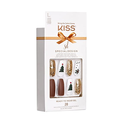 KISS Limited Edition Special Design Ready-To-Wear Gel Press-On Nails - North Pole (North Pole)