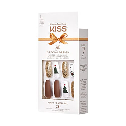 KISS Limited Edition Special Design Ready-To-Wear Gel Press-On Nails - North Pole (North Pole)