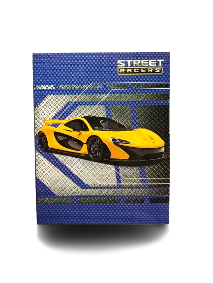 Street Racer, Two-Pocket Portfolios Folders, Pack of 4, Assorted designs