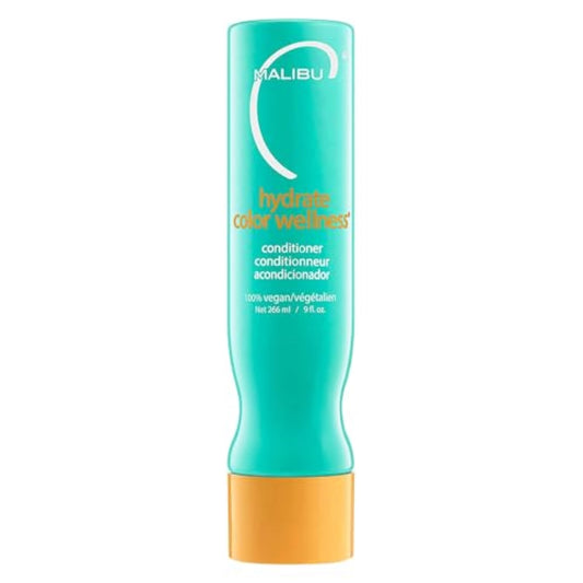 Malibu C Hydrate Color Wellness Conditioner (9 oz) - Moisturizing, Color Safe Conditioner for Vibrant Hair - Formulated to Preserve + Protect Hair Color