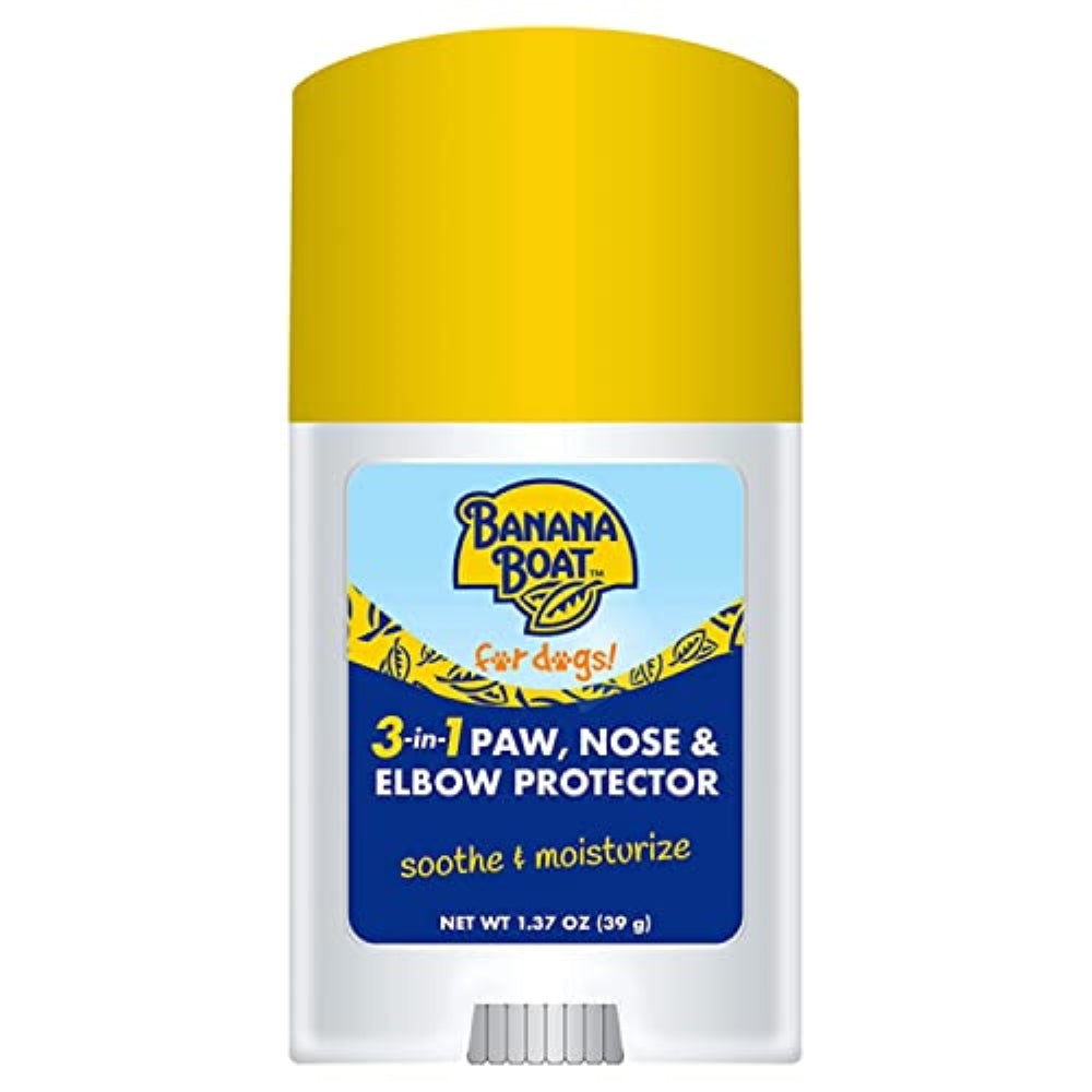 Banana Boat Dog Paw Balm – 3 in 1 Soother Moisturizer and Protector for The Dog Nose Paw and Elbow, Used for Sun Protection, Moistures Dry Noses and Paws, Great Skin Soother for Dogs Sensitive Skin