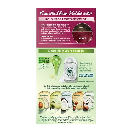 Garnier Nutrisse Ultra Color Hair Color Tool Kit, Permenant Hair Dye, RP1 Cherry Flamingo
