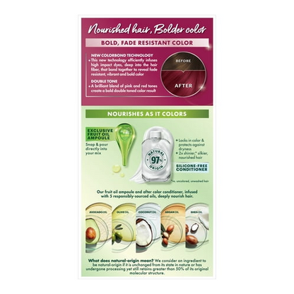 Garnier Nutrisse Ultra Color Hair Color Tool Kit, Permenant Hair Dye, RP1 Cherry Flamingo