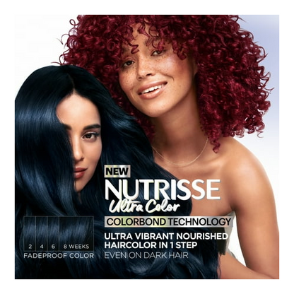Garnier Nutrisse Ultra Color Hair Color Tool Kit, Permenant Hair Dye, RP1 Cherry Flamingo