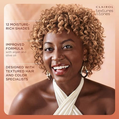 Clairol Textures & Tones Permanent Hair Dye, 8RO Sunset Copper Hair Color, Pack of 1