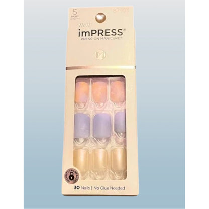 KISS imPRESS Press-On Nails, ‘Giggle Giggle’, 30 Count