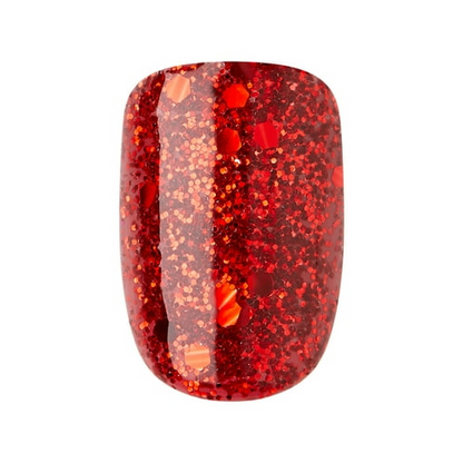 KISS imPRESS Limited Edition Holiday Short Squoval Press-On Nails, Red,30 Pieces