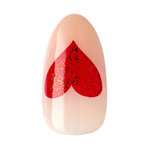 KISS imPRESS Press-On Manicure Limited Edition Valentine Nails, ‘Love Like This’, 30 Count