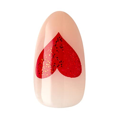 KISS imPRESS Press-On Manicure Limited Edition Valentine Nails, ‘Love Like This’, 30 Count