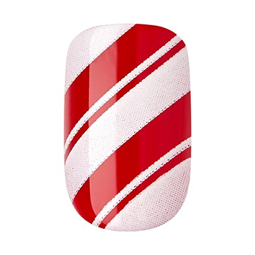 KISS TOM BACHIK x imPRESS Press-On Manicure Nail Kit, Style "Candy Couture" Short Square Red Press-On Nails, Includes Prep Pad, Mini Nail File, Cuticle Stick, & 30 Fake Nails