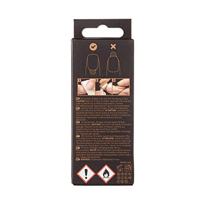 KISS TOM BACHIK x imPRESS Press-On Manicure Nail Kit, Style "Candy Couture" Short Square Red Press-On Nails, Includes Prep Pad, Mini Nail File, Cuticle Stick, & 30 Fake Nails